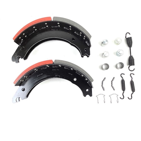 Fleetline Brake Shoe Kit - Two Lined Brake Shoes With Hardware, New, Abex, Ex, 23000 Gawr 4515QHP